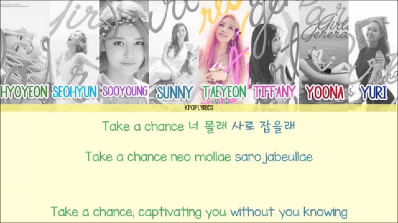 Girls Generation - Check [Eng/Rom/Han] Picture + Color Coded HD