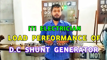 ITI Electrician Practical Explanation || Load Performance Of DC Shunt Generator | SvzANath Official