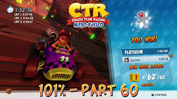 Crash Team Racing Nitro Fueled - 101% Playthrough (Medium), Part 60: Cortex Castle (Platinum Relic)