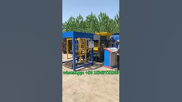 QT10-15 Large Building Brick Molding Machine Concrete Block Machine Production Line #machine #block
