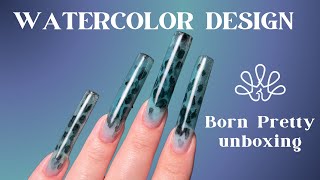 Vitrage Watecolor Nails | Born Pretty Unboxing || CELESTIA