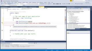 Xamarin et visual studio TabbedPage