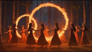 Beltane Fire Dance🔥"Fire dance" Festival Ambience 🦉Celtic Pagan Music ＆Bonfire sounds.