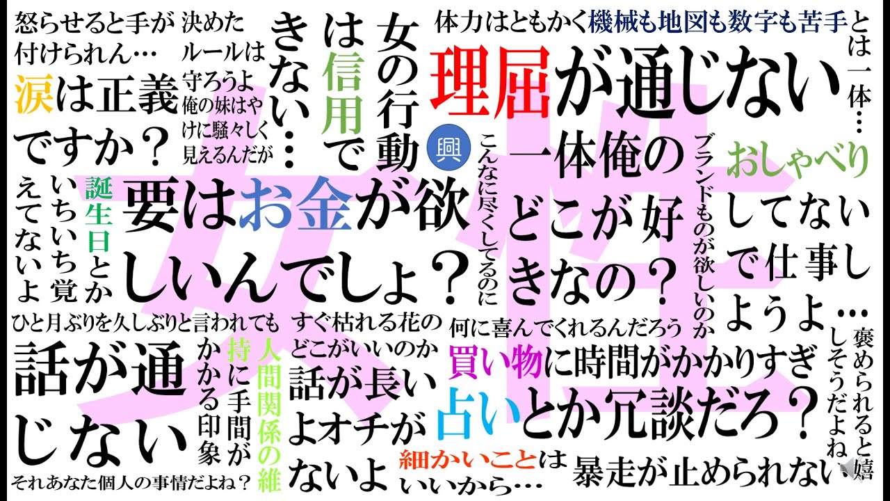女性とは何か 505 数字で考えてみる - YouTube
