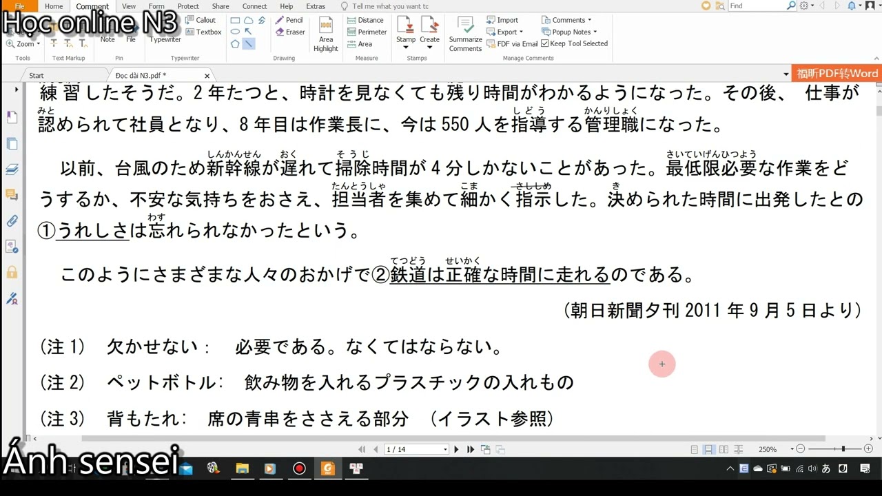 Đọc hiểu N3 Shinkanzen master - Mondai 45