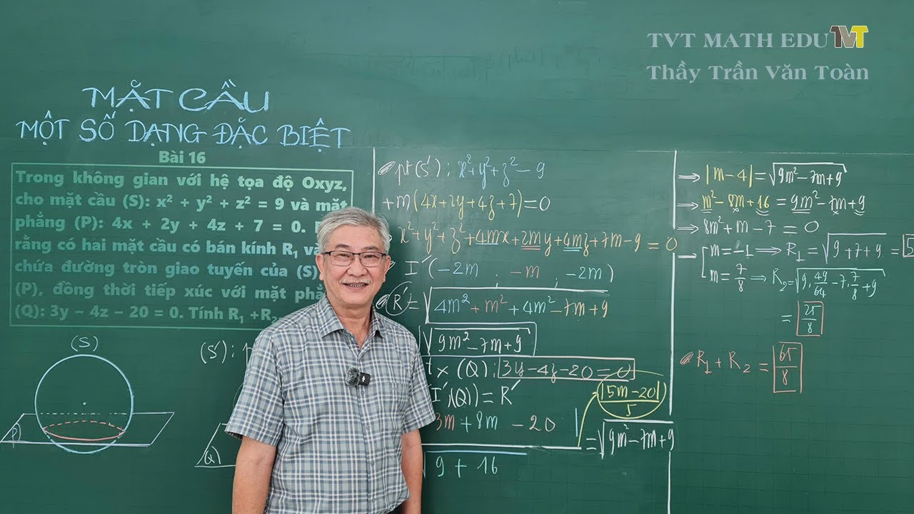 Phương Trình Mặt Cầu - Chùm Mặt Cầu: Phương Pháp Hệ Thống Cân Các Bài Toán Khó | Thầy Trần Văn Toàn