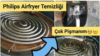 Philips Airfryer Rezistans Temizliği👉BOZULDU MU❓️Temizlemesi Kolay Mı? Alınır Mı❓️#philips #airfryer