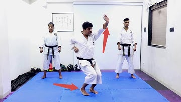 Age uke - Rising block with Moving forward & Backward steps | ASAI INDIA | AISKF | Shotokan Karate
