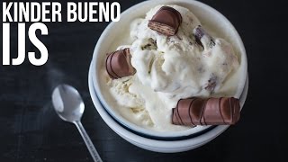 RECEPT: Kinder Bueno IJs (zonder ijsmachine!) - OhMyFoodness