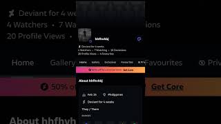 my deviantart profile
