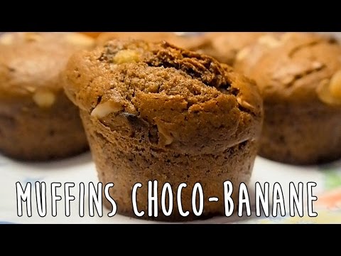 MUFFINS CHOCO-BANANE Recette rapide et facile