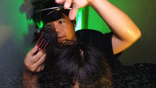 ASMR Thai 💈ซาลอนริมทาง EP.35 ฝนตกทั้งบ่นทั้งตัด Barber Roleplay 💈