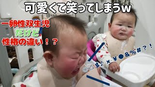 双子の弟が空腹になるとさらに喋りだした。