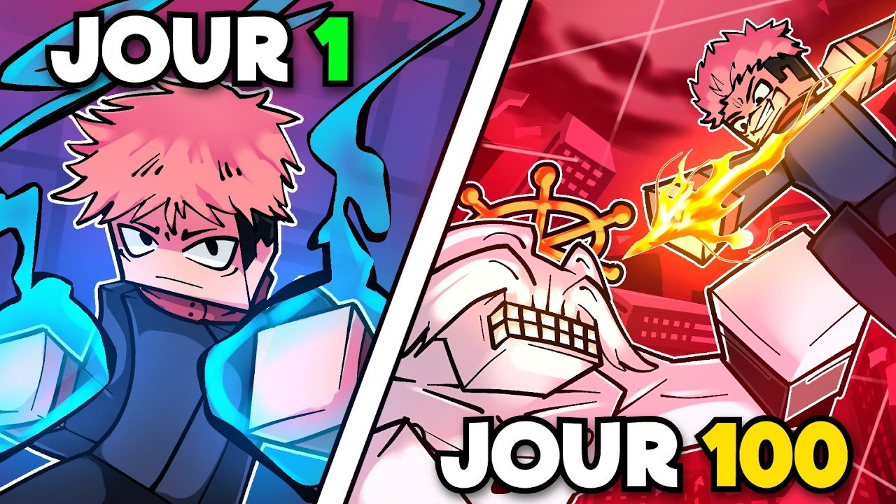 J'ai SURVÉCU 100 JOURS dans JUJUTSU KAISEN en HARDCORE sur Minecraft !