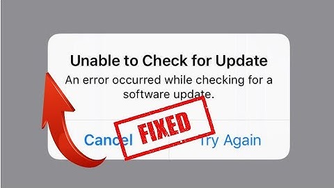 How To Fix Unable To Check For Update On iPhone Latest 2023