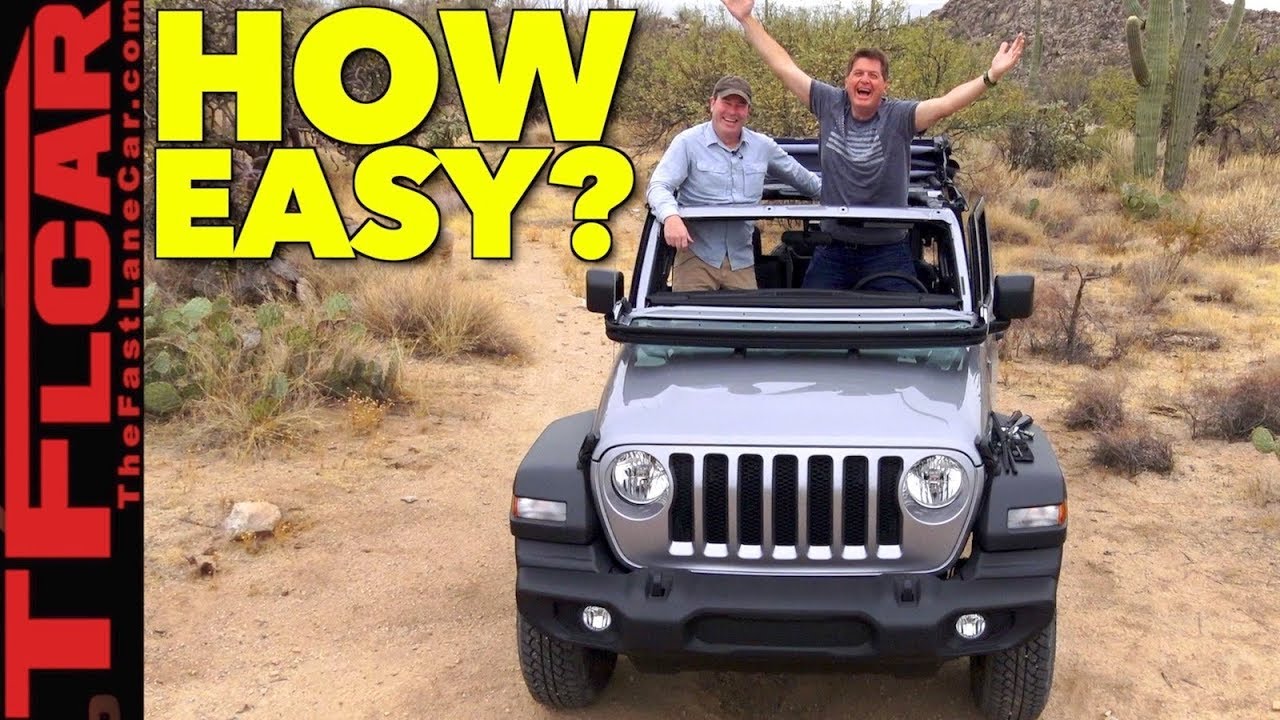 It Takes How Long To Fold The Windshield On The 2018 Jeep Wrangler??
