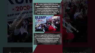 ​🚨 Trump Claims 2020 Election "Rigged" 107 Times in 6 Months! 🗳️ #Shorts