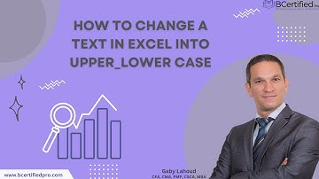 How to Change Text to UPPER/lower CASE in Excel | Quick & Easy Tutorial