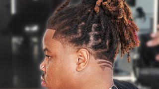 10 MINUTE LOW TAPER WITH LOCS TUTORIAL BY CHUKA THE BARBER