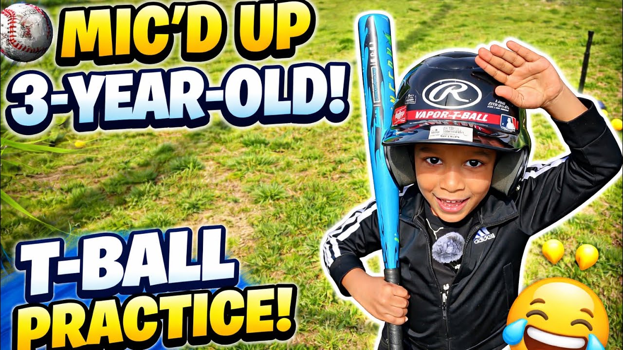 My 3-Year-Old Son Mic’d Up at T-Ball Practice… This Was Hilarious 😂⚾ ...