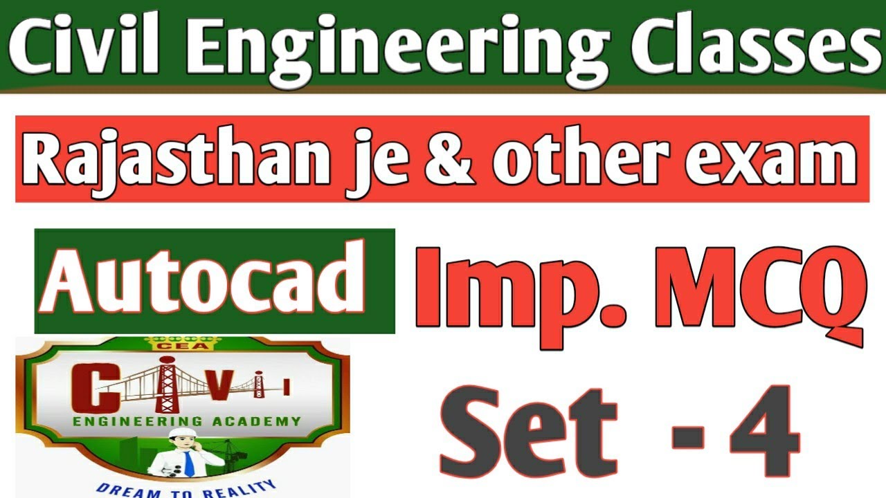 Aravind Raj Autocad Raj Autocad | rajasthan je and other exam / previous year question / set ...