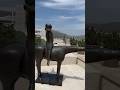 I had no idea riding a horse will be that exciting! 😜 #gettymuseum #losangeles #statue