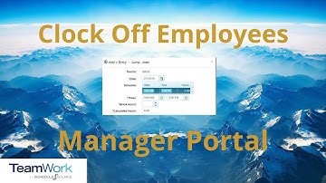 TeamWork 5 Manager Tutorial: How to Clock Off an Employee