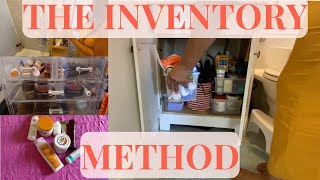 SMALL BATHROOM DECLUTTER AND ORGANIZE | TAKING INVENTORY OF ALL MY PRODUCTS