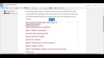 [Problem Sums Hack Series] PSLE Maths: Assumption Method