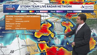 Continuing the tracking of severe thunderstorms in our area