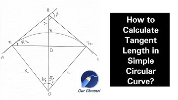 How to find Tangent Length in Simple Circular Curve? | Surveying | Civil Engineering | Curves