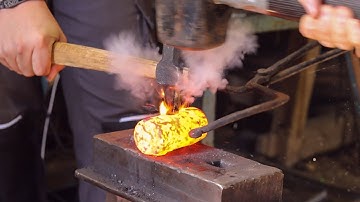 PREVIEW: Forging a rounding hammer with hand tools