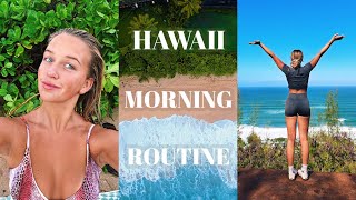 my productive HAWAII morning routine VLOG (working out, hikes, beach &amp; house deep clean)