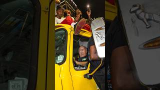 The driver stuck in Knicks celebration