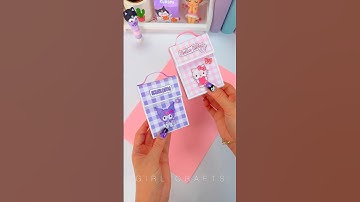 Sanrio mini organizer bag #sanrio #papercraft #kuromi