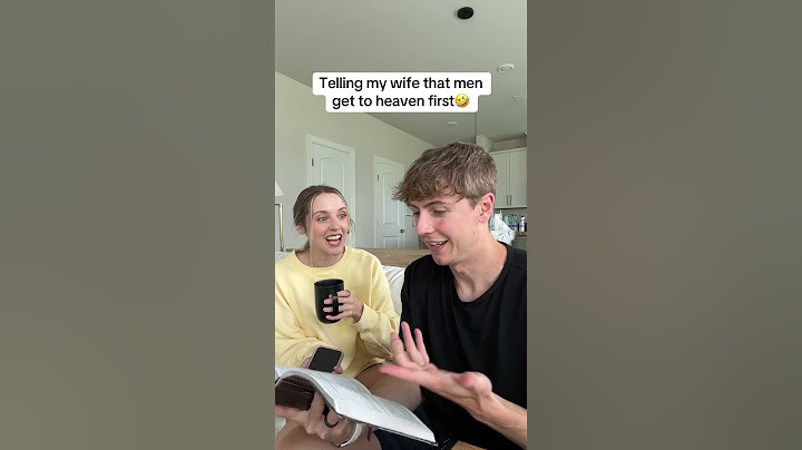 Telling my wife men get to heaven before women 😅