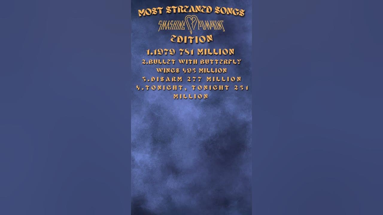 The Smashing Pumpkins Most Streamed Songs #music