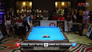 APC (Asia Pool Challenge) 2018 Manila - 2018-08-24 Efren Bata Reyes Challenge vs Armin Van Overbeek