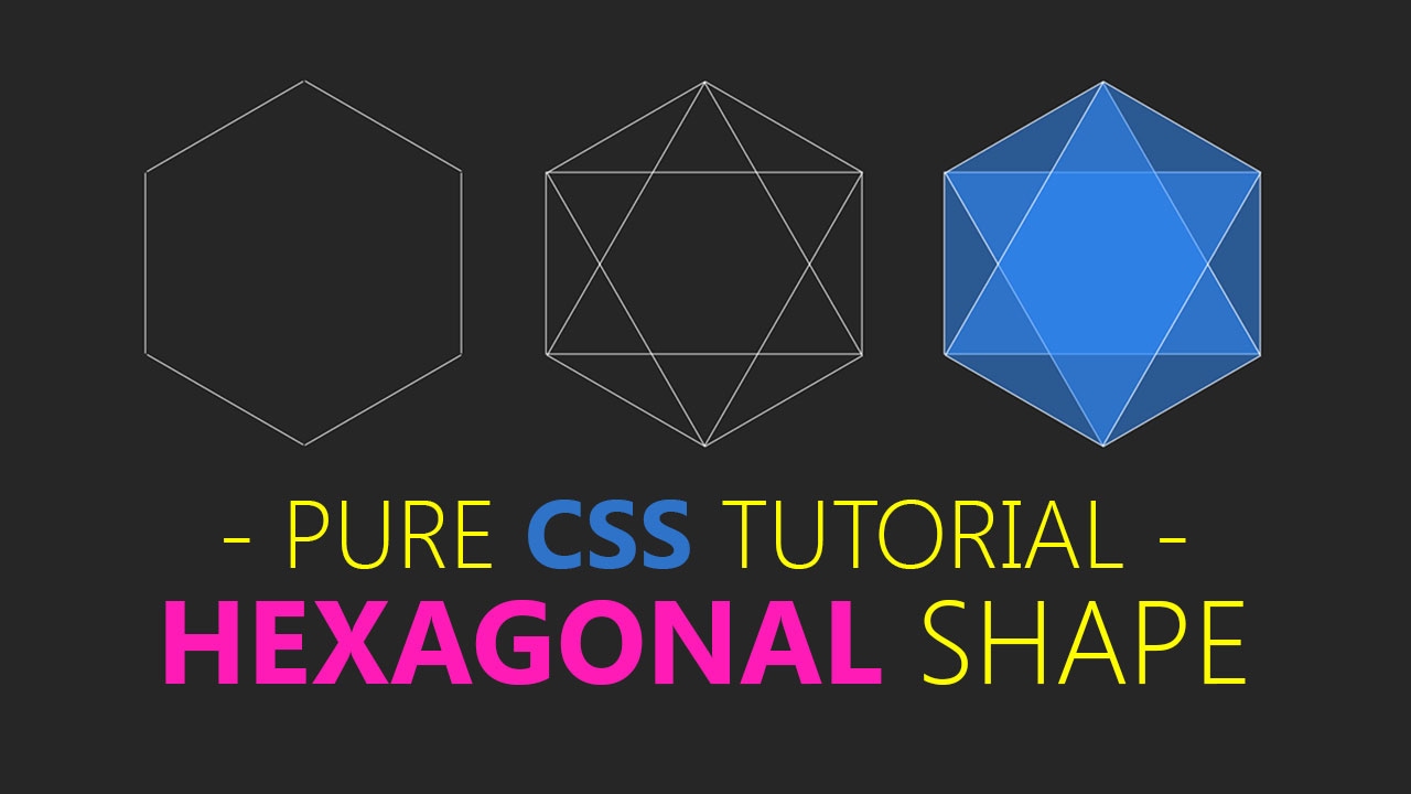 Create Hexagon Using Css - html css tutorial - YouTube