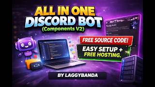 All In One Discord Bot Free Source Code & Easy Setup   Free Hosting