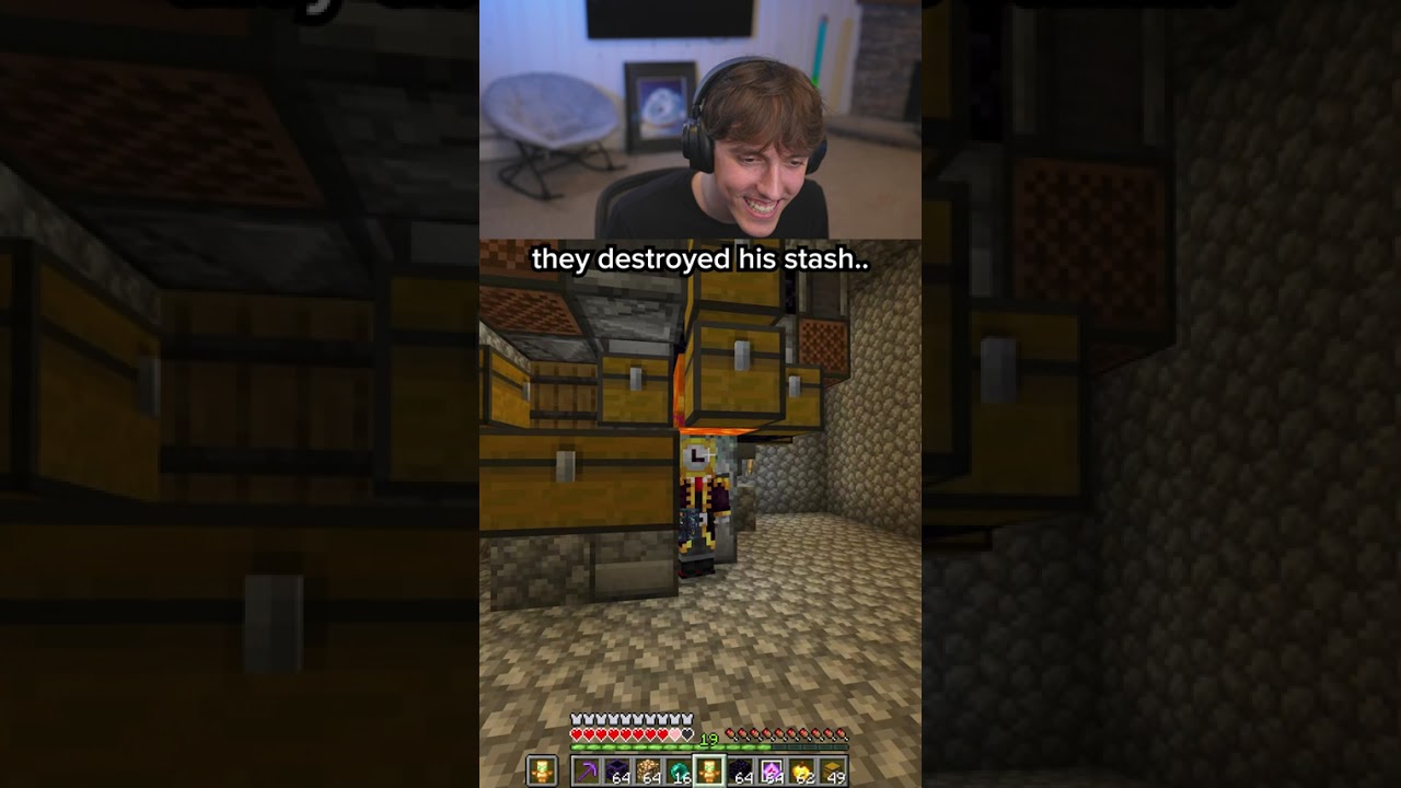they destroyed his stash...