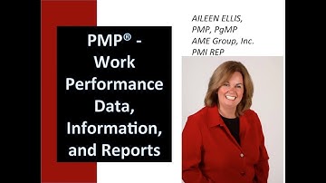 PMP Exam Work Performance Data, Information and Reports