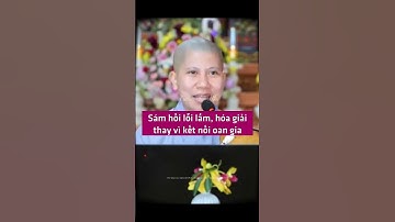 Sám hối lỗi lầm, hóa giải thay vì kết nối oan gia - SC. Giác Lệ Hiếu | Vườn An Yên