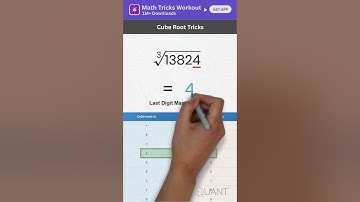 Wiskundige trucs - Hoe vind je de derdemachtswortel? Trucs #1 - Vereenvoudigingstrucs - Mentaal r...