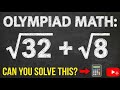 Solve for Square roots, Olympiad question #olympiad #maths #squareroot #solve