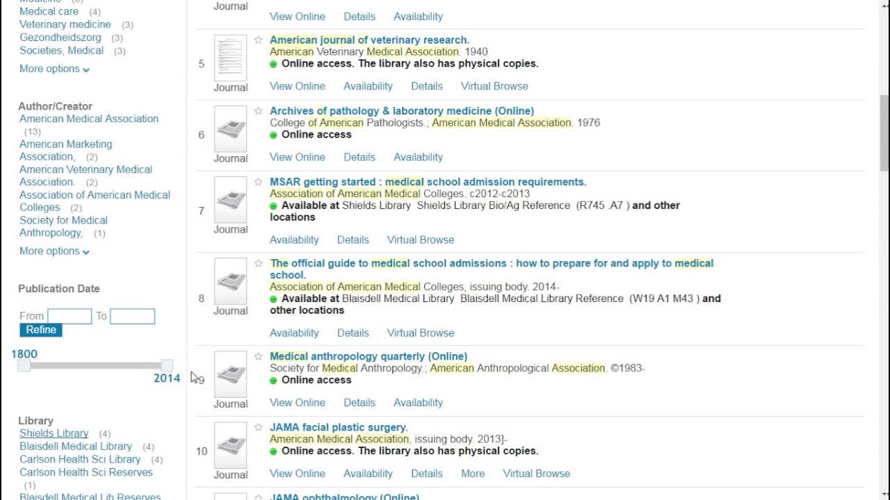 How to Use the New UC Davis Library Catalog Search Tool YouTube