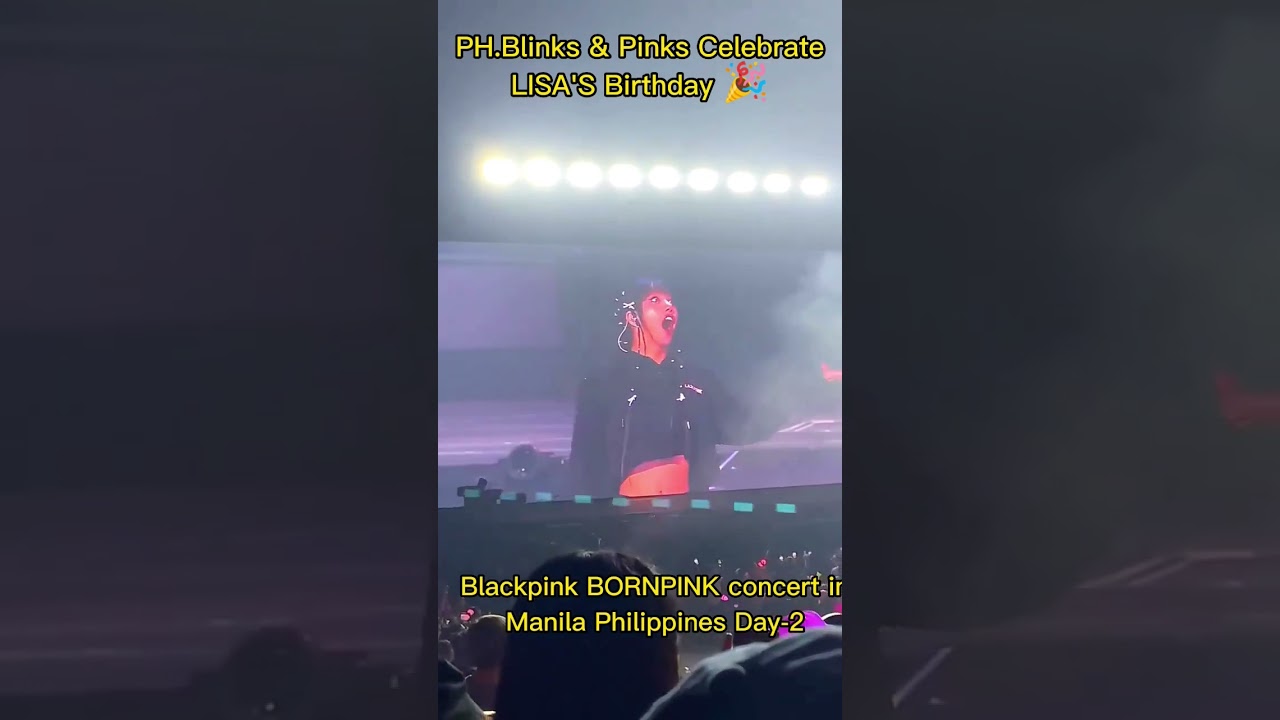 Pinks & PH.Blinks Celebrate LISA's birthday at Manila concert 