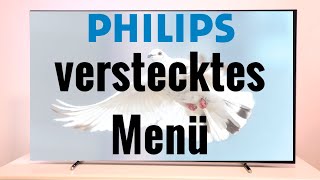 Verstecktes Menü Philips TV