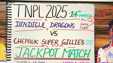 Dindigul dragons vs Chepauk Super Gillies prediction, dd vs csg, Tnpl 2025 14th  match prediction