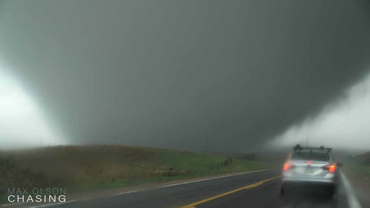 INSANE CLOSE RANGE TORNADO INTERCEPT Spalding, Nebraska May 12